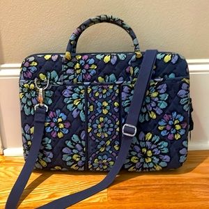 Vera Bradley laptop bag indigo pop